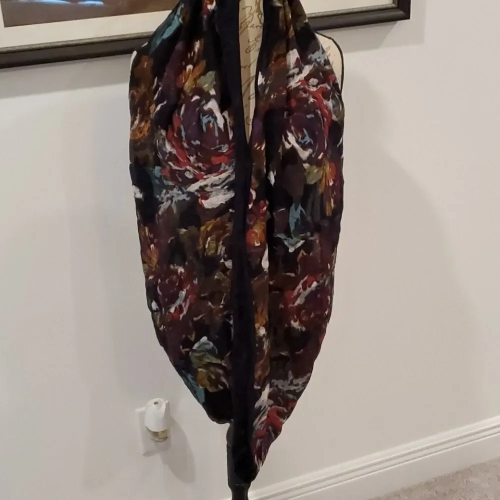 Beautiful floral infinity scarf